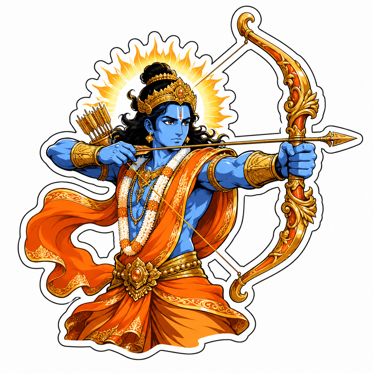 Lord Ram Archer Sticker